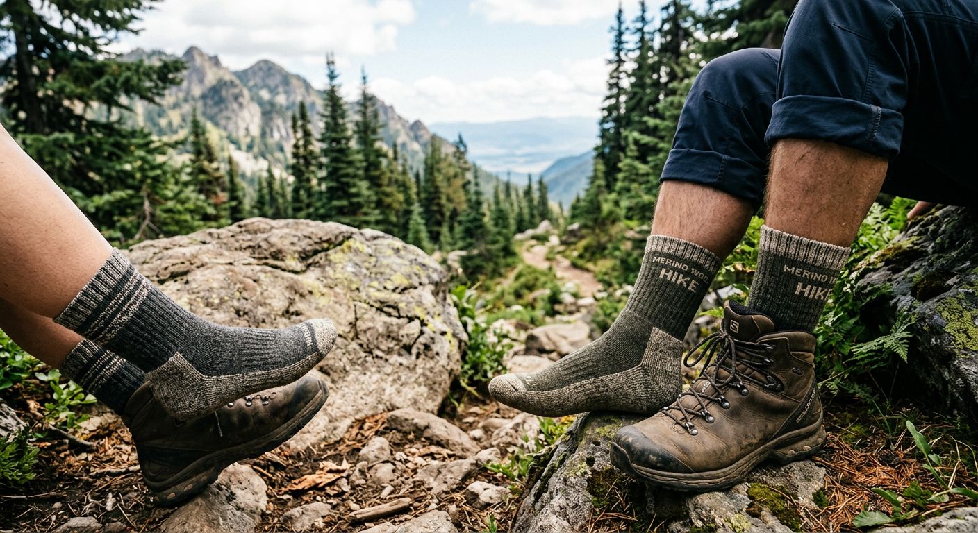 Merinowolle vs Synthetik für Outdoor — Vergleich der Materialien für Wandern und Trekking