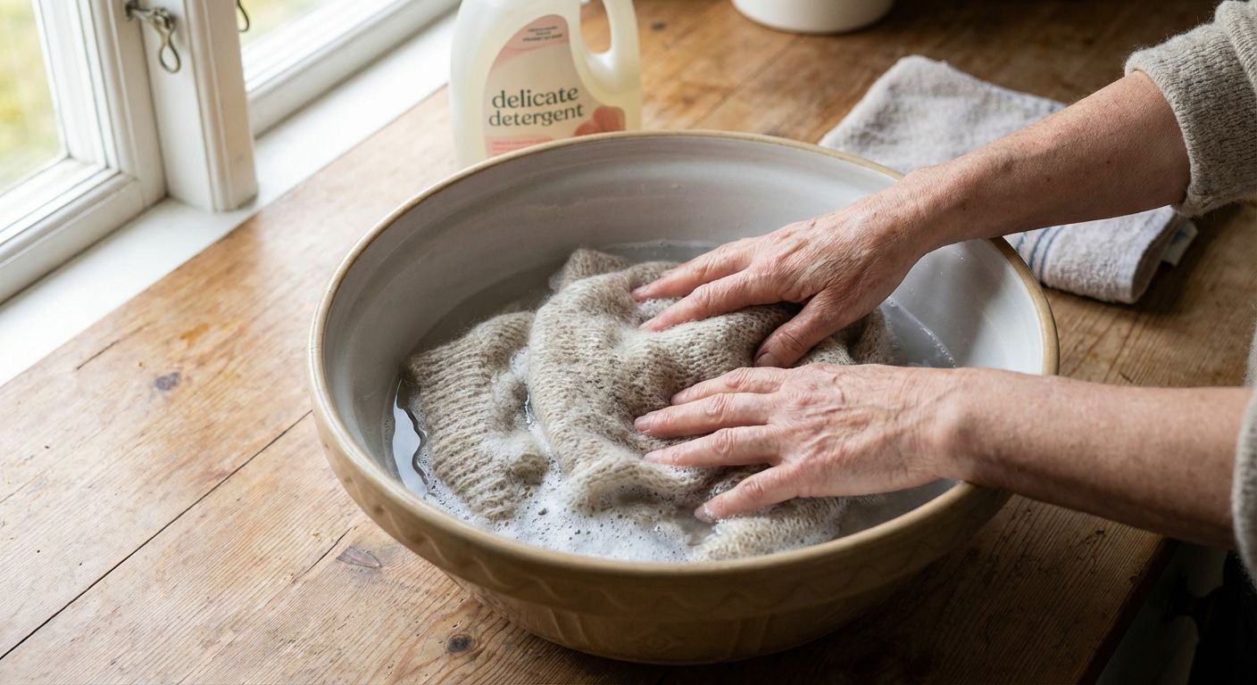 Mohair Pullover Pflege – schonend von Hand waschen