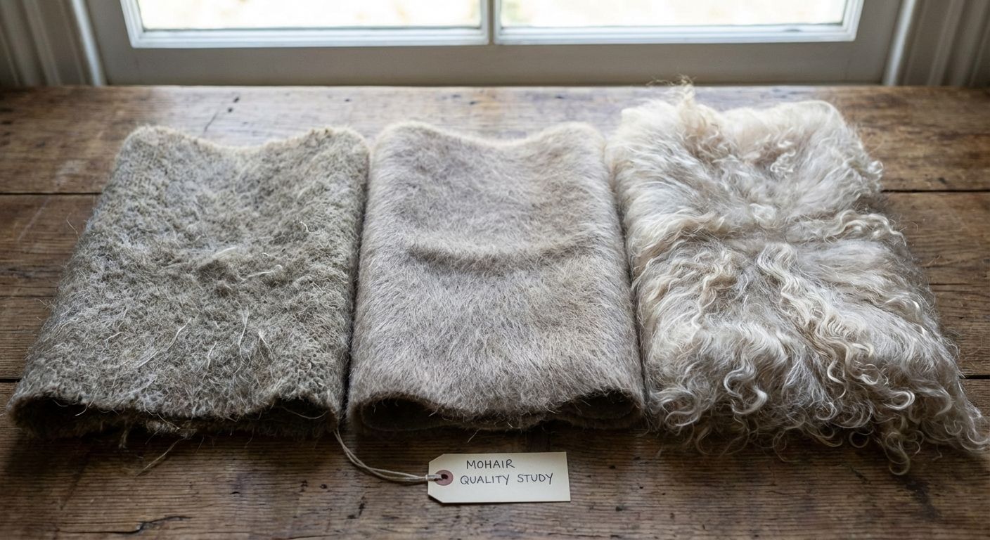 Mohair Schal Qualitätsmerkmale – verschiedene Strukturen und Farben