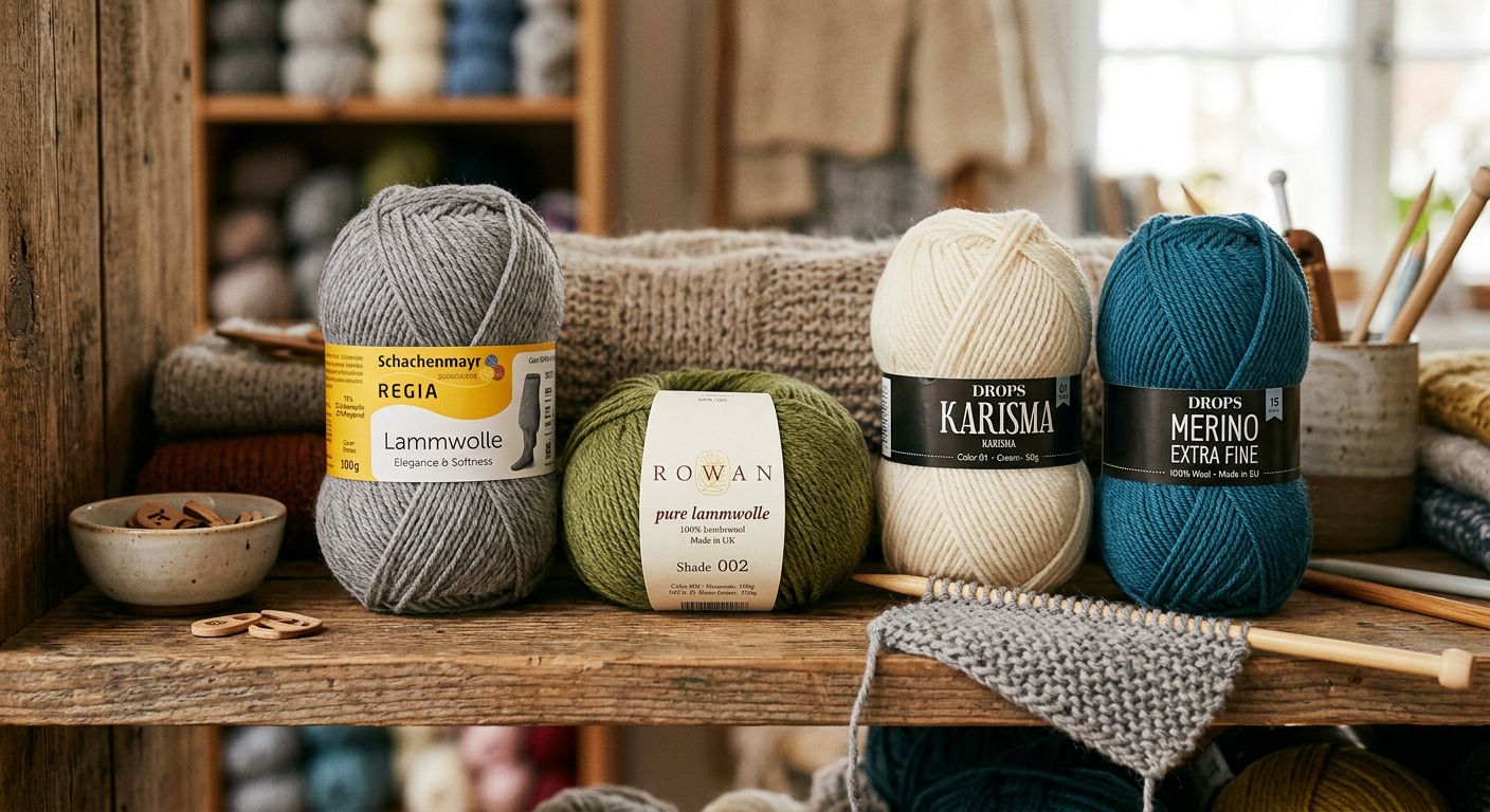 Lammwolle Garn von Schachenmayr, Drops und Rowan — hochwertige Wollgarne