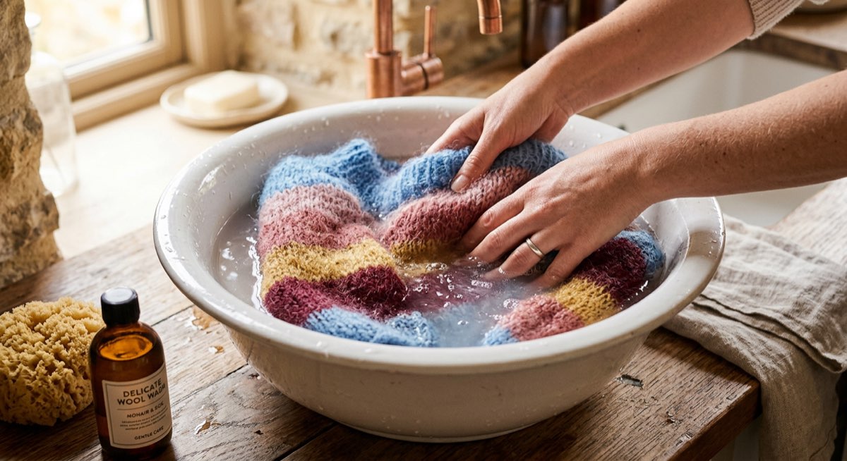 Mohair waschen und pflegen